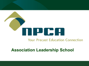 the Presentation - National Precast Concrete Association
