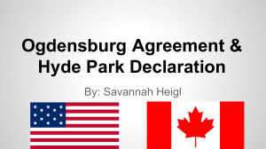 Ogdensburg Agreement & Hyde Park Declaration