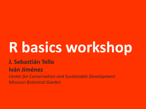 Iván - R Basics Workshop