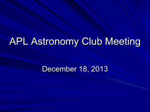 Astro Club December 2013 Meeting