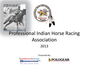 Presentation - Professional Indian Horse Racing