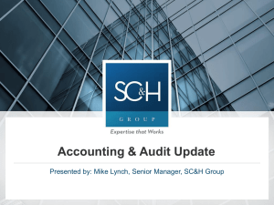the Accounting Audit Presentation