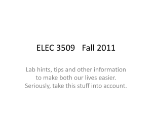 ELEC 3509 Fall 2011
