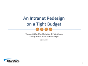 An Intranet Redesign on a Tight Budget