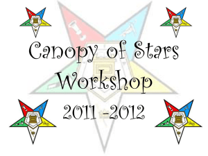 Canopy of Stars Workshop