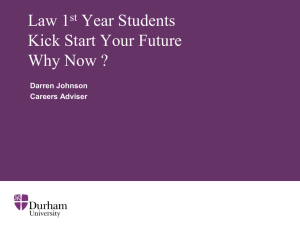 Law 1st Year Students Kick Start Your Future Why