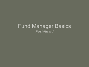 FM Basics 2.24.15 - Office of Research Administration – Department