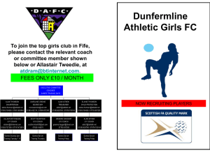 Dunfermline Athletic Girls FC - Scottish Football Association