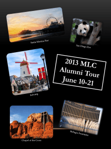 2013 MLC Alumni Tour June 10-21