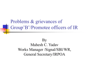 Problems of Group B IR
