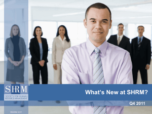 What`s New at SHRM?