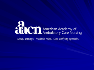 a presentation - American Academy of Ambulatory Care