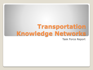 Transportation Knowledge Networks Task Force Report