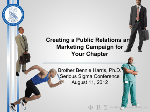 Creating a Public Relations and Marketing Campaign for Your Chapter