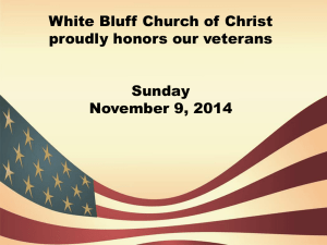 VeteransDay2014 - White Bluff Church of Christ