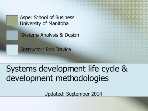 stems Development Life Cycle & systems development methodologies