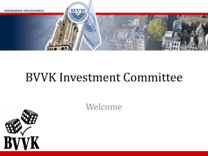 Presentation on the BVVK investment committee