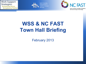 WSS NC FAST Town Hall Update pptx