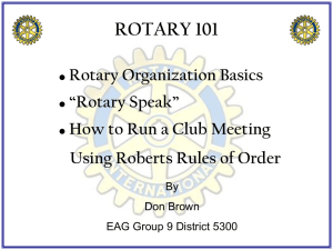 Roberts Rules of Order PowerPoint