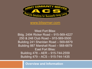 ARMY COMMUNITY SERVICE