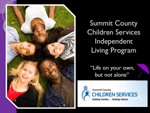 Independent Living Program - Summit County Children Services