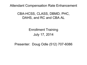 CBA-HCSS, CLASS-DSA, DAHS, DBMD, PHC, and RC and CBA/AL