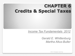 Taxation- Individuals Lecture VI Presentation