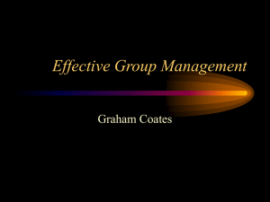 Effective Group Management
