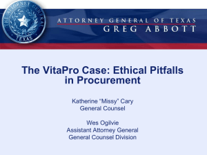 Ethical Pitfalls in Procurement
