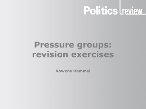 Pressure groups - Hodder Education