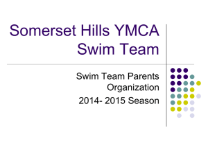 Parent Kick Off Meeting 2014 - Somerset Hills YMCA Swim Team