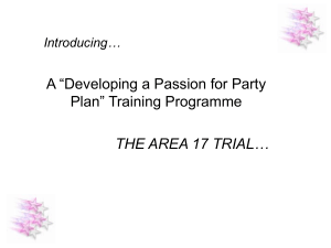 Party Plan Launch Presentation