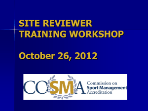 Site Reviewer Training