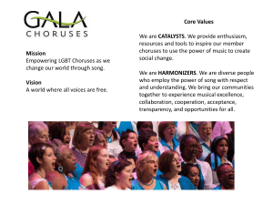 Intro to GALA Choruses and Festival 2016