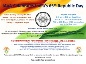 IAVA Celebrates India`s 65th Republic Day