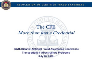 4-450 CFE-More Than Just a Credential