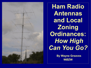 Ham Radio Antennas and Local Zoning Ordinances