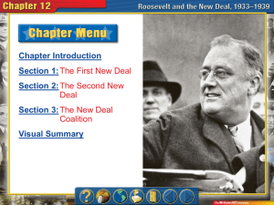Roosevelt and the New Deal Power Point