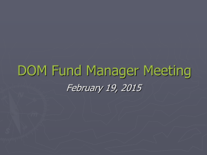 Fund Manager Mtg 2.19.15 - Office of Research Administration
