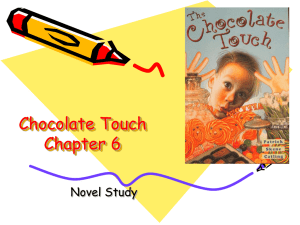 Chocolate Touch Vocab