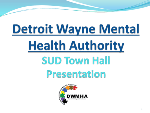 September 2014 SUD Town Hall Presentation
