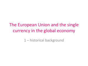 The European Union and the single currency in the global economy