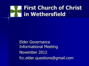Elders - First Church of Christ