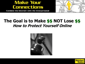 Social Networking - The Goal is to Make Money not Lose Money