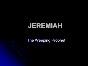 jeremiah - New Solid Rock Fellowship Church