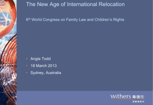 Hong Kong - the World Congress on Family Law and Children`s Rights