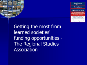 The Regional Studies Association
