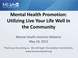 PowerPoint - Mental Health America