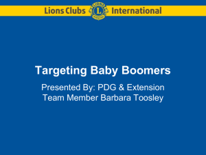 Targeting Baby Boomers