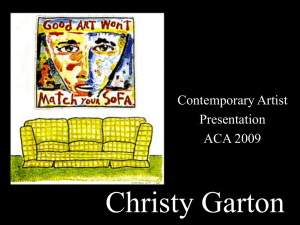 Contemporary Artist Presentation